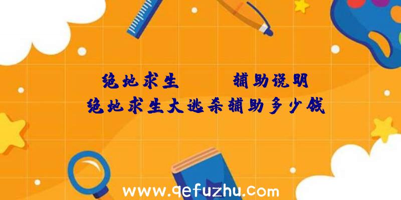 「绝地求生faker辅助说明」|绝地求生大逃杀辅助多少钱